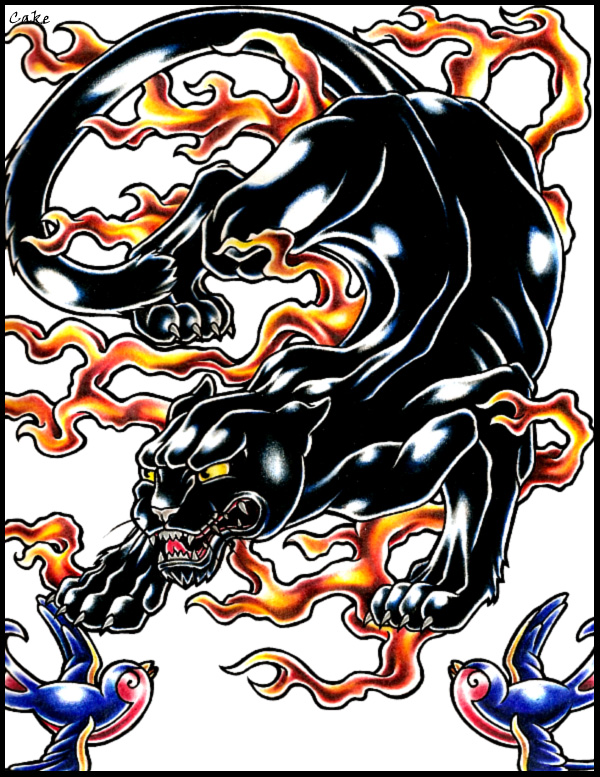 Panther Tattoo Design