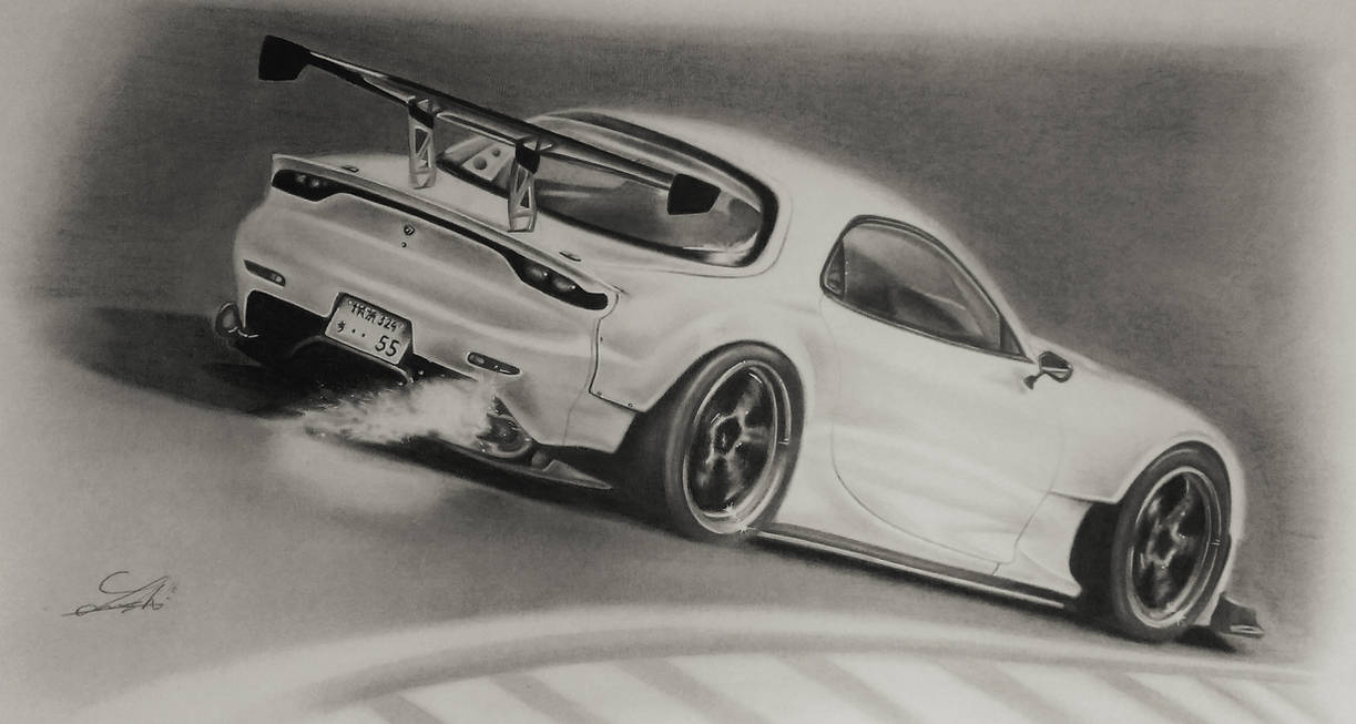 4 Rotor Rx7 Line Drawing Quad Rotor Mazda RX7 (FD3S) by 44Genesis on DeviantArt