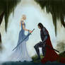 King Arthur and Lady of the lake