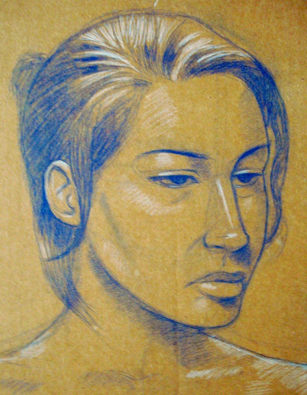 Blue Girl Portrait