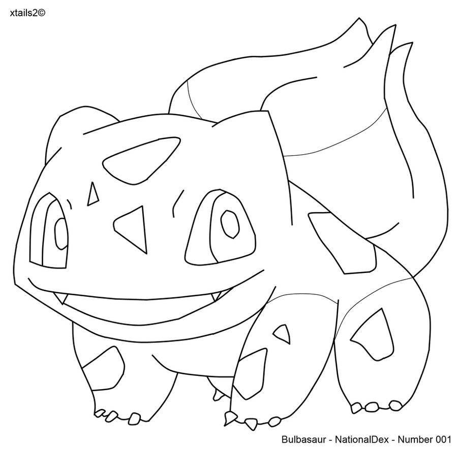 Pokemon 001 Bulbasaur Outline By Xtails2 On Deviantart Pokemon 001 Bulbasaur Outline By Xtails2 On Deviantart