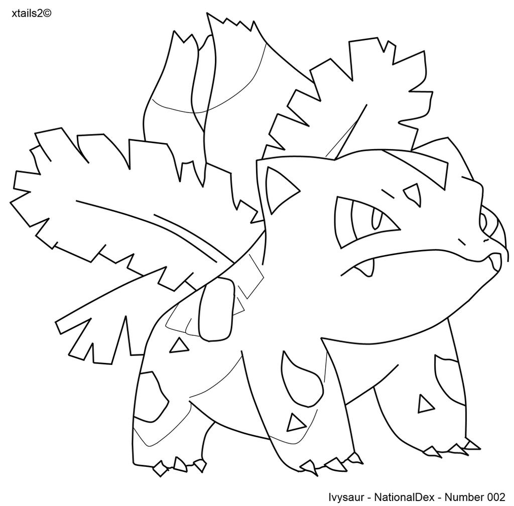 Pokemon 002 Ivysaur Outline By Xtails2 On Deviantart Pokemon 002 Ivysaur Outline By Xtails2 On Deviantart