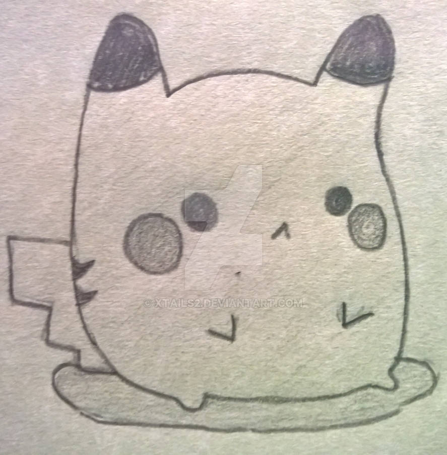 Cute Chubby Pikachu Drawing By Xtails2 On Deviantart Cute Chubby Pikachu Drawing By Xtails2 On Deviantart