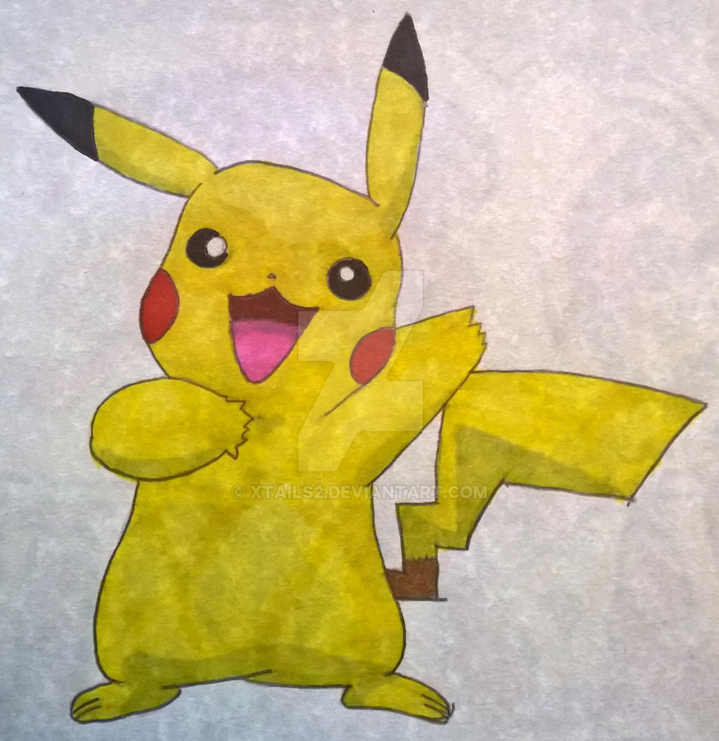 Pikachu Colour Drawing by xtails2 on DeviantArt Pikachu Colour Drawing by xtails2 on DeviantArt