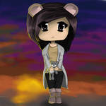 Chibi Bear Girl by fadedsheep