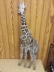 Giraffe metal wall art