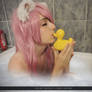 [The Neko-Loli] The bath with the duck
