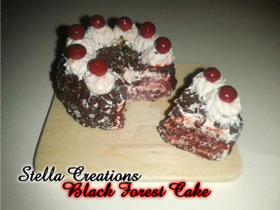 Black Forest Cake Polymer Clay Fimo By Gothicstella On Deviantart Black Forest Cake Polymer Clay Fimo By Gothicstella On Deviantart