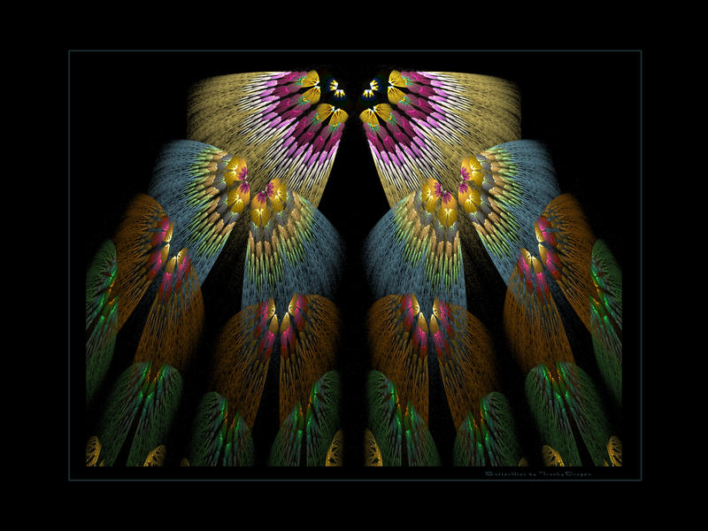 Butterflies Fractal Print