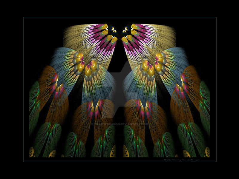 Butterflies Fractal Print