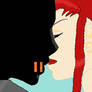 Slade and Starfire Almost Kiss