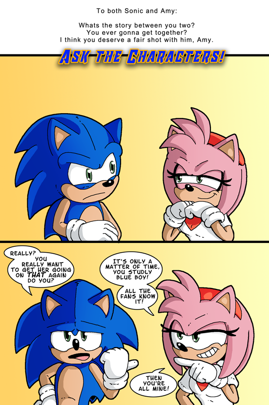 Ask the Characters #2: Sonic and Amy by Okida on DeviantArt