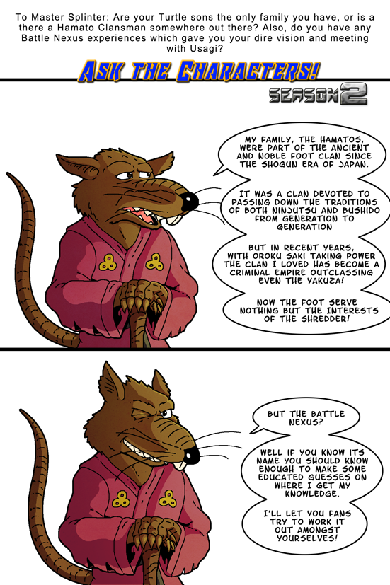Ask the Characters S2 #8: Master Splinter by Okida on DeviantArt