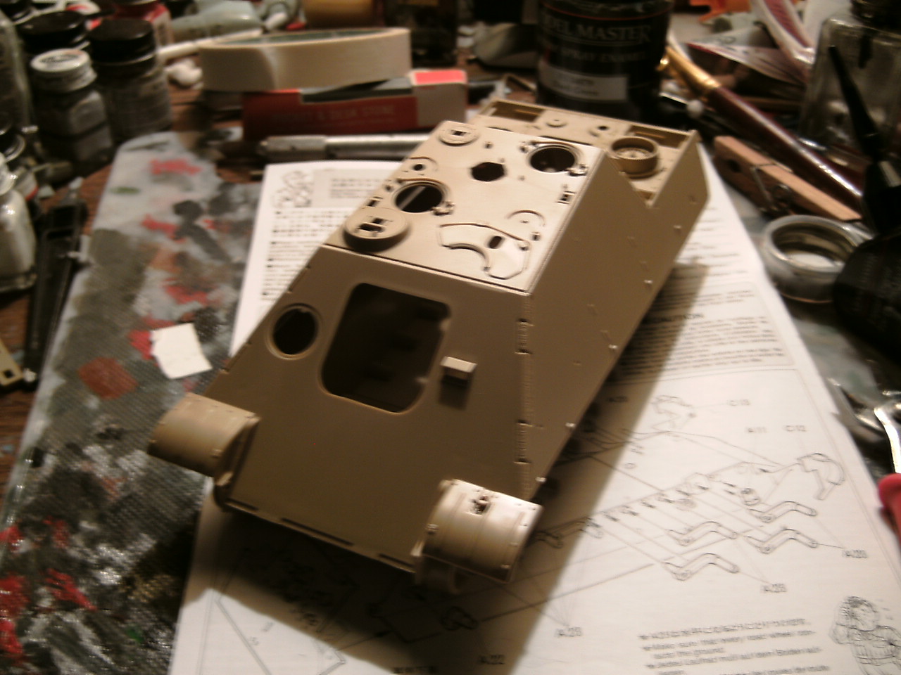 Tamiya 1/35 Jagdpanther late wip 1