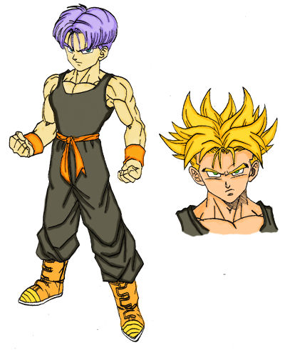 Trunks Back Profile trunks by DPL1 on DeviantArt