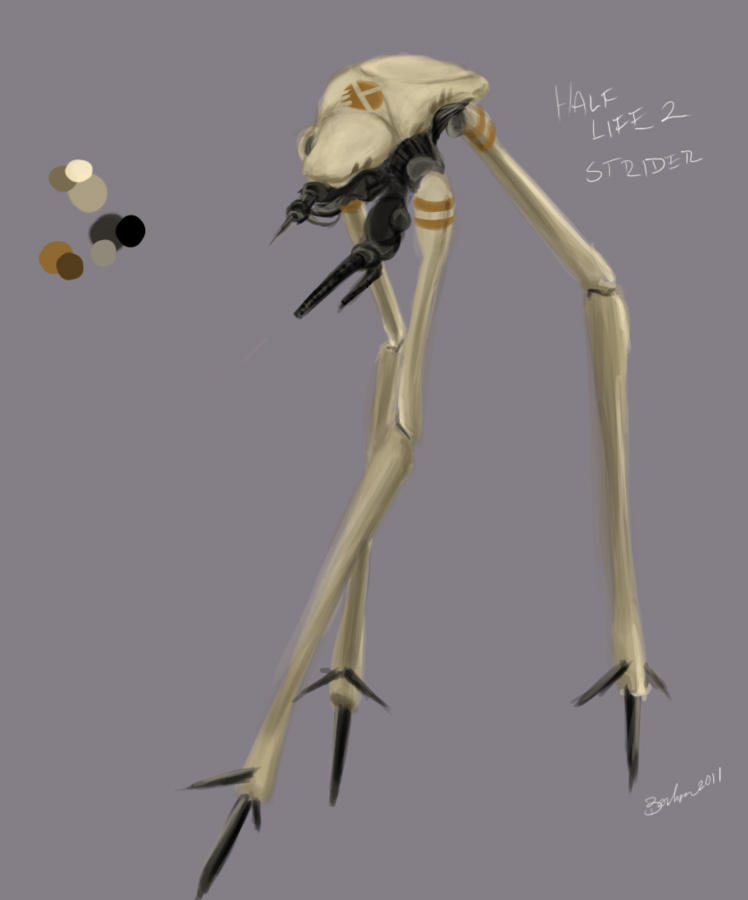 Combine Strider Speed Draw by DeviantDolphinART on DeviantArt