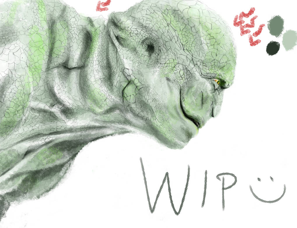 Swapped Lizard The Lizard WIP by DeviantDolphinART on DeviantArt
