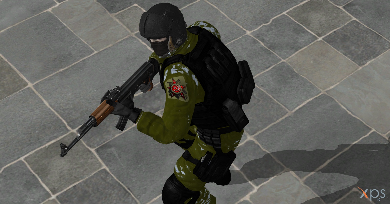 my first reskin of soldier 3