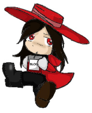 Chibi Alucard Feeding Colored