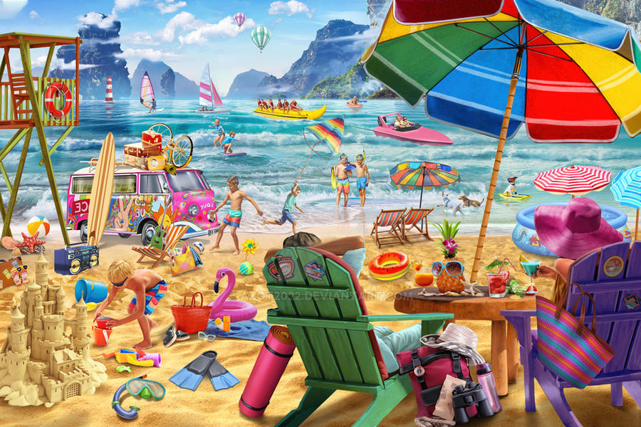 Summer Beach Camping