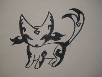 black and white espeon