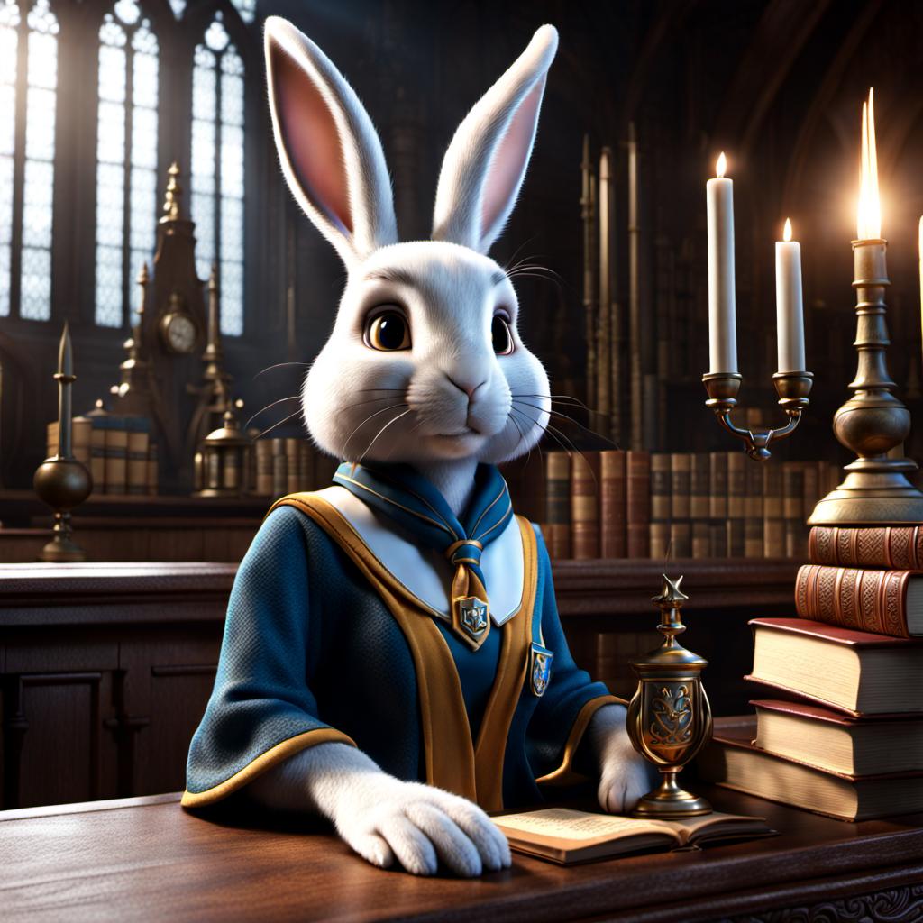 Rabbit wizard hogwarts 02 by Splew on DeviantArt