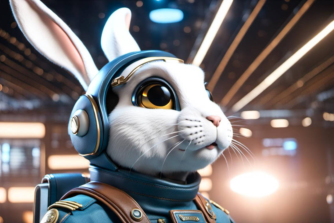 Space Bunny 03 by Splew on DeviantArt