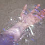 I blew a tiny bubble
