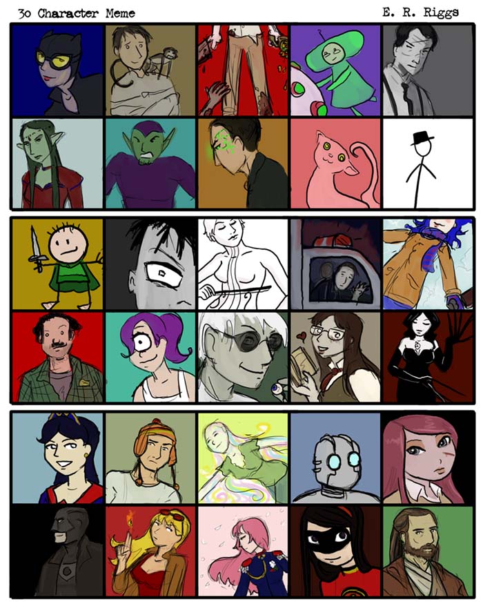 30 Character Meme by RevisionOfLines on DeviantArt