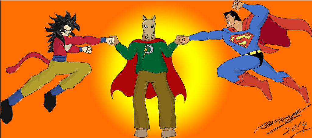 Ponyman Vs Goku y Superman