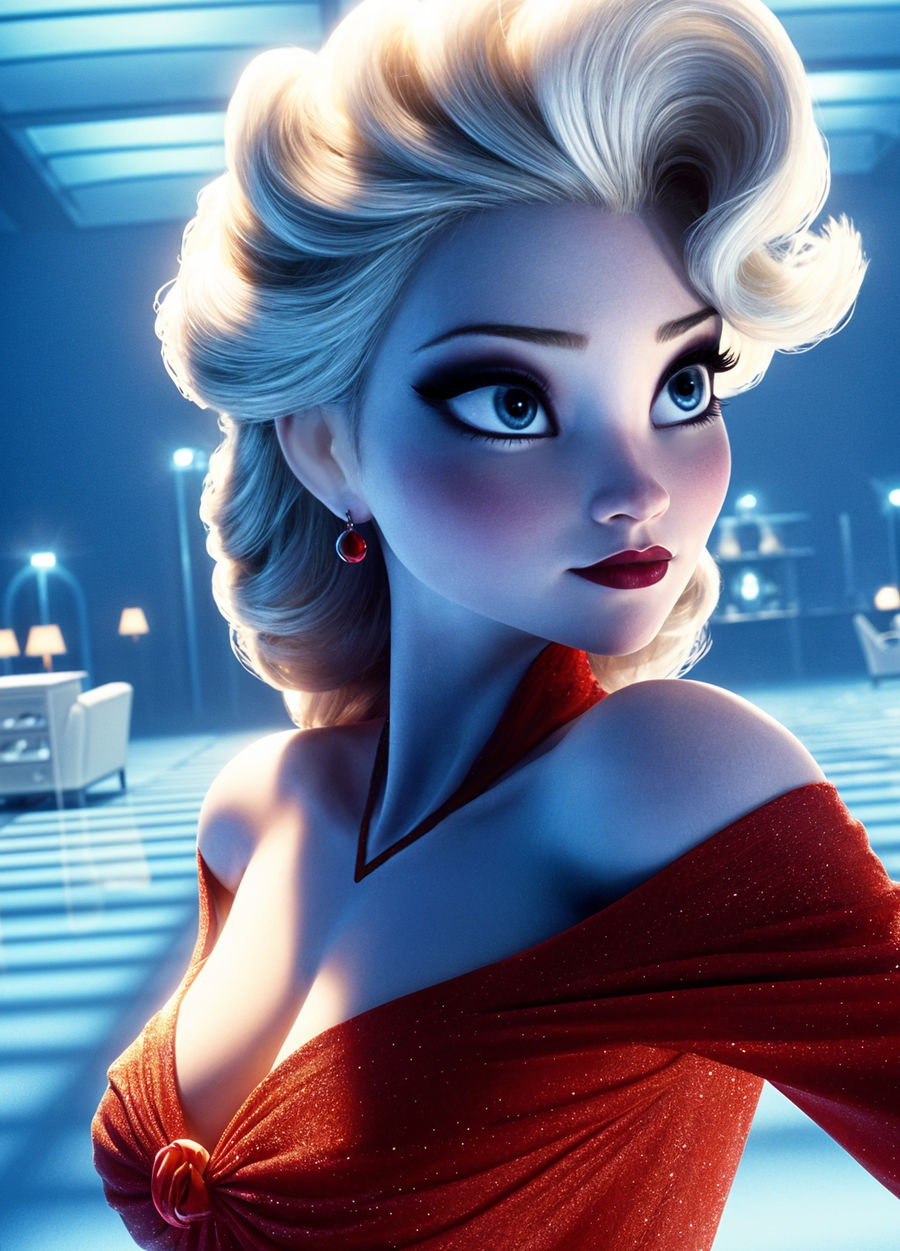 Ruby Elsa Red Queen Elsa by Nettevision on DeviantArt
