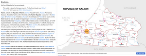 Kalinin (Wikipedia article)