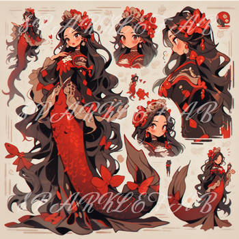[OPEN] Mermaid Empress // AI Adopt #64