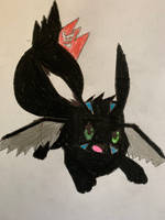 Dante the Drago Eevee as Toothless the Night Fury