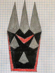 Future Sonics Spiked gauntlet. Crimson Iron