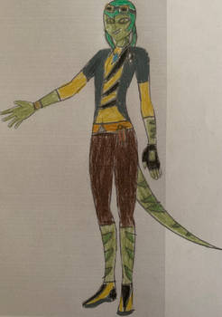 Humanoid Charlie the Velociraptor