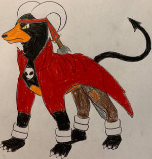 Flame the Houndoom as Dante from Devil May Cry