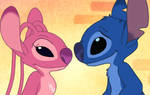 Stitch and Angel: Love at first sight