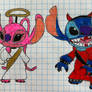 Stitch and Angel as a Devil and Angel