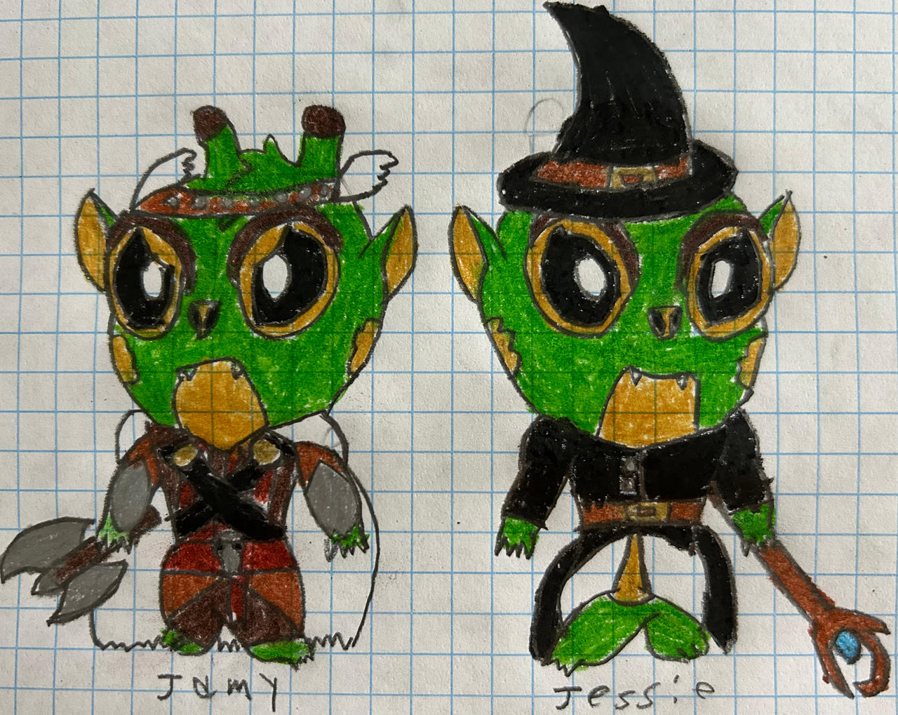 Jamy and Jessie as a Berserker and Witch