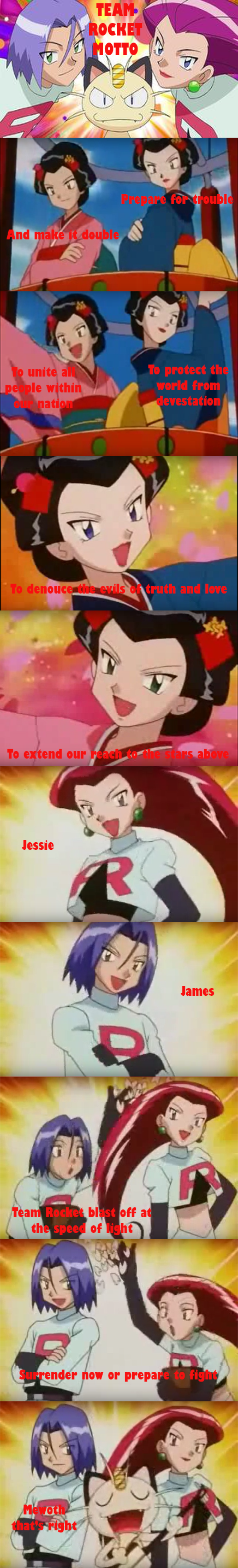Team Roket Salute Team Rocket Motto by islanderfan91 on DeviantArt