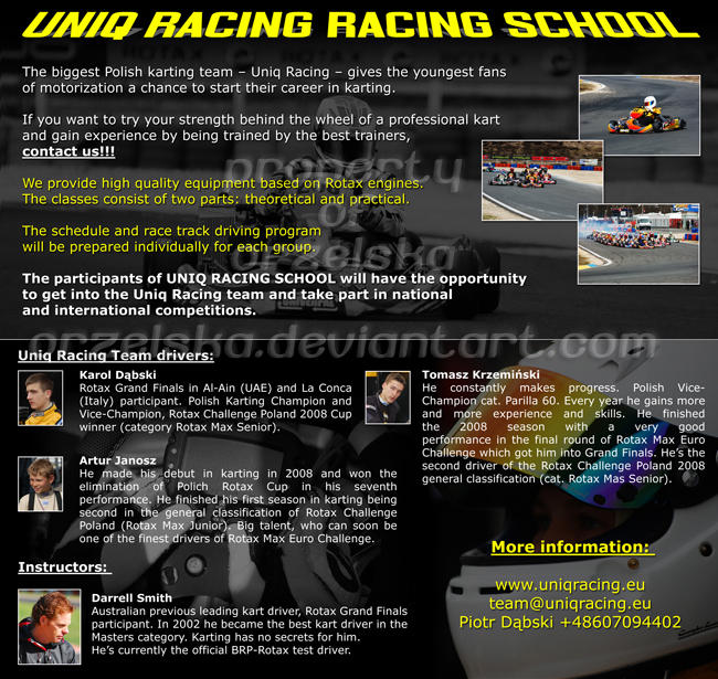 Student R Racing Team Posters Racing school flyer by orzelska on DeviantArt