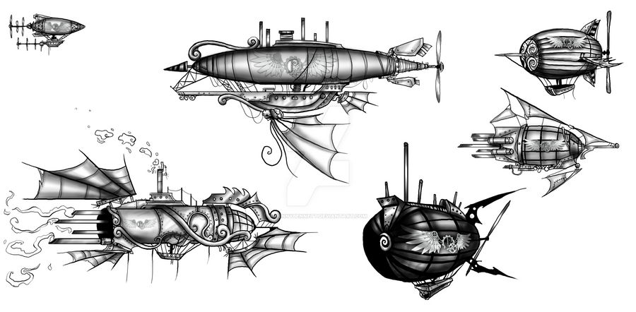 Steampunk Airships