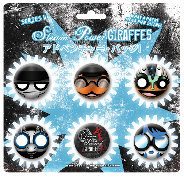 Steam Powered Giraffe Buttons Series V