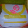 long strap duct tape rose purse