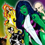 Lady Avengers Colored