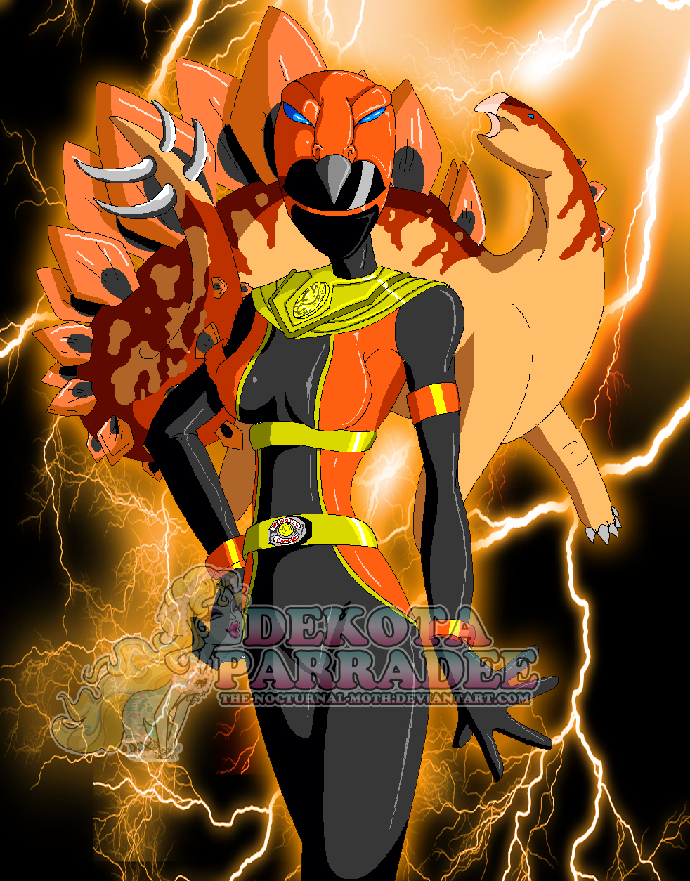 Power Rangers Ultimate - Stego Ranger Orange