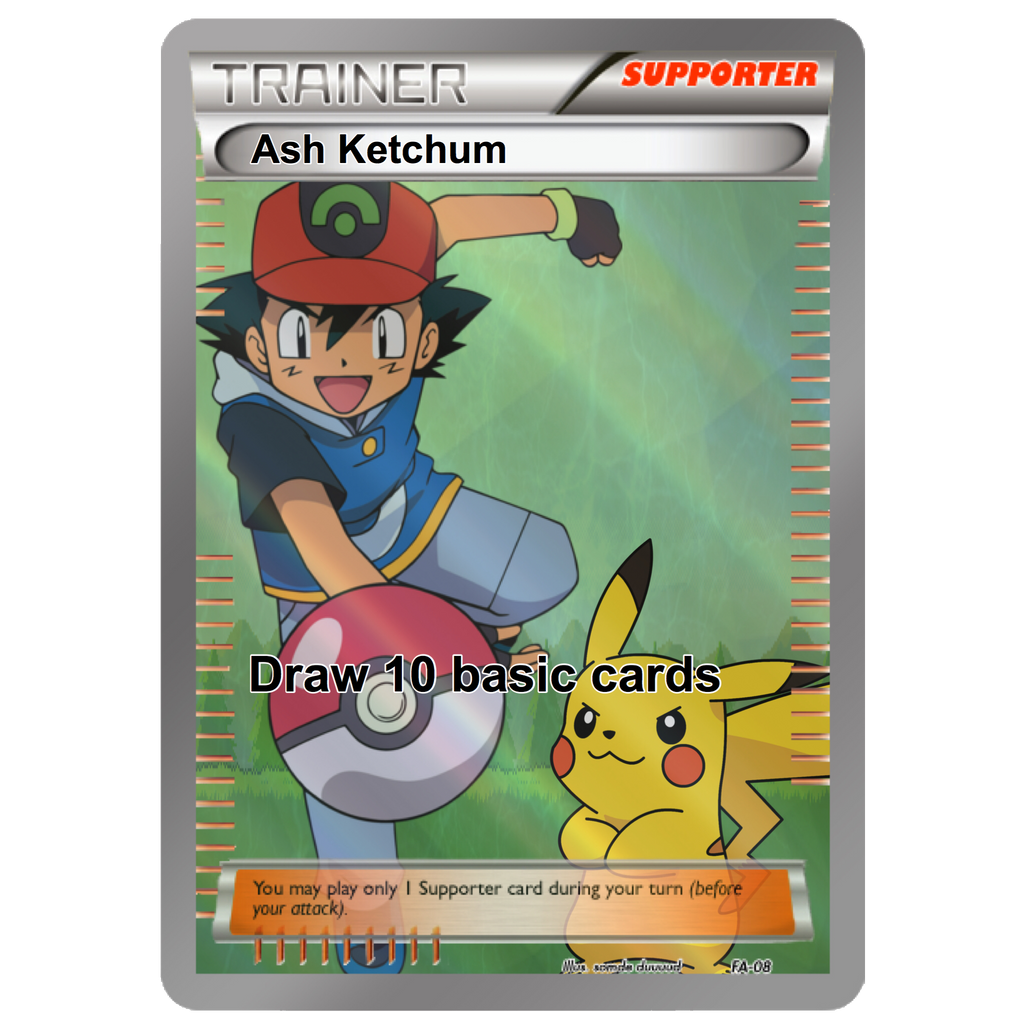 Pokemon Ash Ketchum Full Art Card by ThePinkGuy5 on DeviantArt