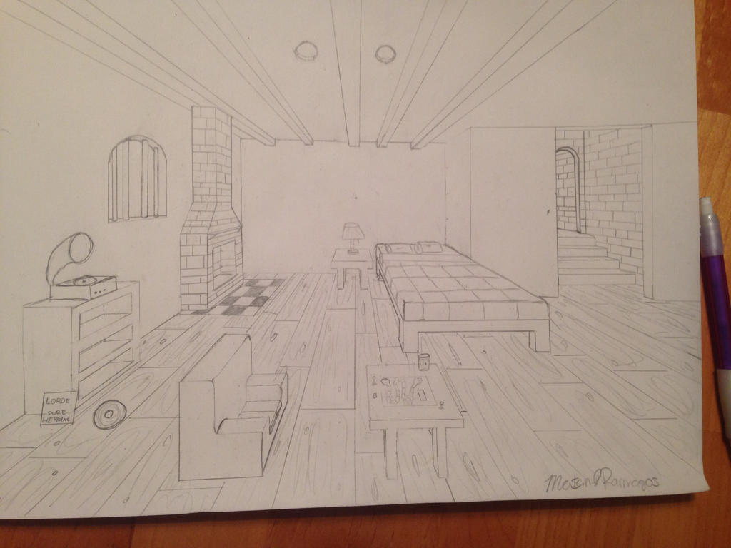 One Point perspective by Mramagos1 on DeviantArt