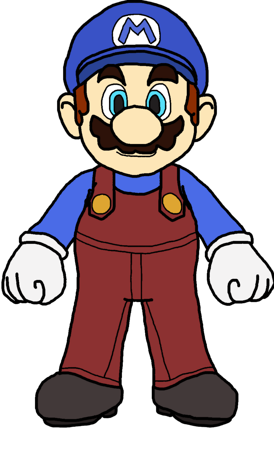 Mario - Smash (Blue) by KatLime on DeviantArt